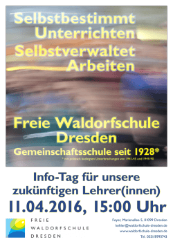 Info-Tag f&uuml;r unsere zuk&uuml;nftigen Lehrer(innen)