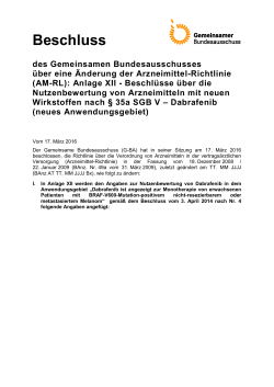 Beschlusstext (120.7 kB, PDF) - Gemeinsamer Bundesausschuss