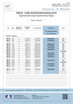 Eigentumswohnungen Apartmenthaus R&uuml;gen rechter Aufgang