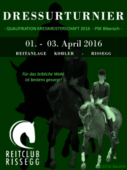 dressurturnier - Reitclub Rissegg