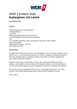 Auberginen mit Lamm