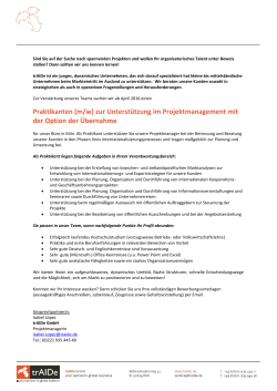Projektmanagement - RWTH Aachen University