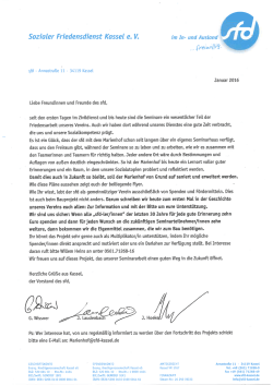 Brief des Vorstands