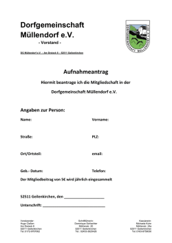 Dorfgemeinschaft Müllendorf e.V.