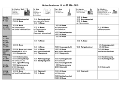 Gottesdienste vom 19. bis 27. M&auml;rz 2016 - sankt-rita
