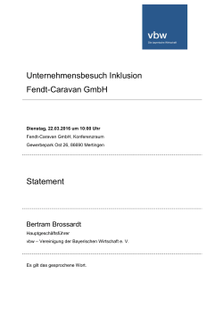 Unternehmensbesuch Inklusion Fendt-Caravan GmbH