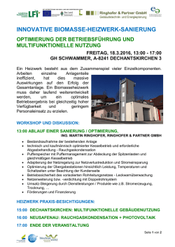 Innovative Biomasse-Heizwerk-Sanierung