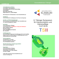 TSII Flyer 2016 - TSII Tübingen