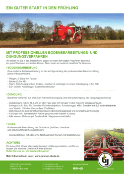 ein guter start in den fr&uuml;hling