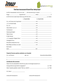 Interessentenformular