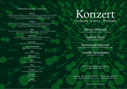 Programm 2016 - Orchester Schwyz Brunnen