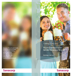 Herzlich willkommen bei der Sanacorp Wiesn!