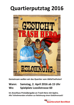 Quartierputztag 2016
