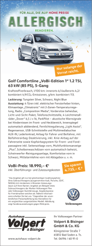 Golf Comfortline „VoBi-Edition 1“