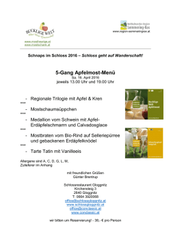 Link zum Men&uuml; - Obst Most Gemeinschaft Bucklige Welt