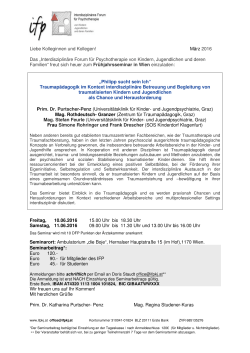Einladung als PDF - IFP - Interdisziplinäres Forum für