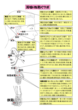 耳鳴りを防ぐツボ
