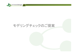 モデリングチェックに関して詳しく（PDF