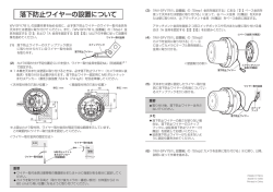 落下防止ワイヤーの設置について - psn