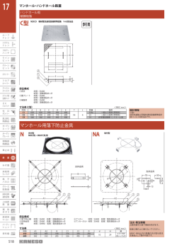 マンホール用落下防止金具