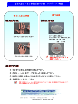 拭取り採取・落下細菌採取手順のワンポイント解説