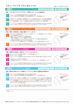 即 フアツションシエー ド (エミューファンデエステ) 所要時間 塗布後 30分
