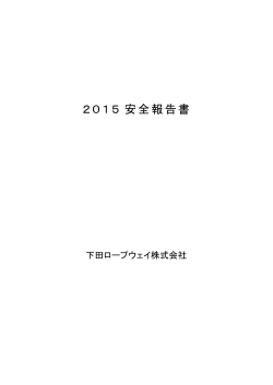 2015 安全報告書