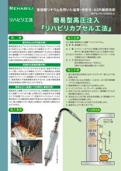 リハビリカプセル工法 カタログ(PDF 879KB)