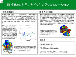 疎視化MDを用いたドッキングシミュレーション