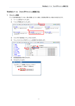 WebMailキャッシュ削除方法 PDF