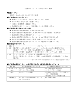 健康旅行概要 - ちょうしがよくなるまちちょうし