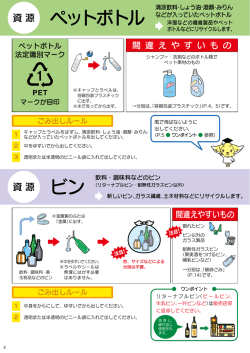 ペットボトル、ビン（PDF：443.7KB）