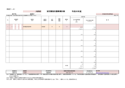 川内村 平成25年度 定住緊急支援事業計画