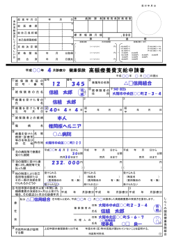 高額療養費支給申請書