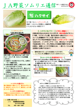 JA野菜ソムリエ通信
