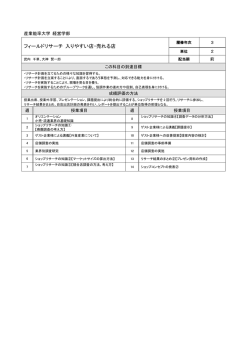 フィールドリサーチ 入りやすい店・売れる店