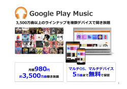 Google Play Musicｷｬﾝﾍﾟｰﾝ