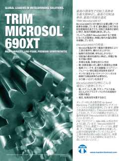GLOBAL LEADERS IN METALWORKING SOLUTIONS.
