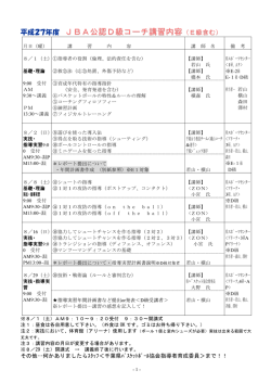 講習会内容（印刷用PDF版） - 千葉県バスケットボール協会