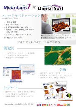分析 視覚化 レポート - Digital Surf