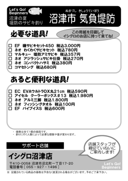 EF 磯サビキセット450 税込3,000円 ネオ わくわくサビキセット 税込780円
