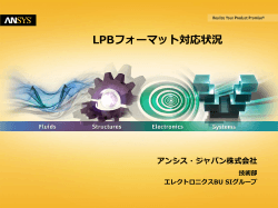 ANSYSのLPBフォーマット対応状況