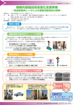 戦略的基盤技術高度化支援事業 - 若狭湾エネルギー研究センター