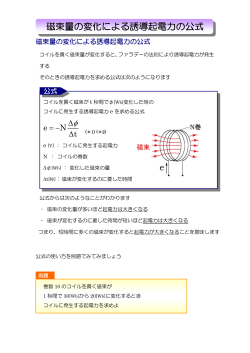 磁気30 誘導起電力の公式 (－N)