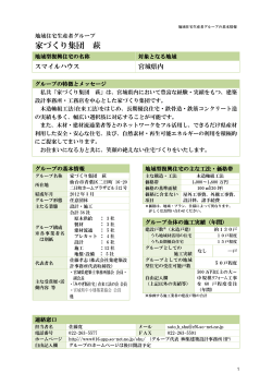 家づくり集団 萩 - 宮城県地域型復興住宅推進協議会