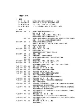 概要・沿革 - 東京都立葛飾特別支援学校