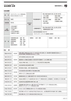 会社概要・沿革 - イビデングリーンテック株式会社