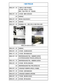 六瀬中学校沿革 - 猪名川町立六瀬中学校