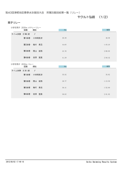ヤクルト弘前 （1/2）