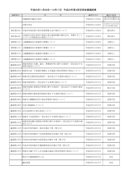 審議結果 - 西海市